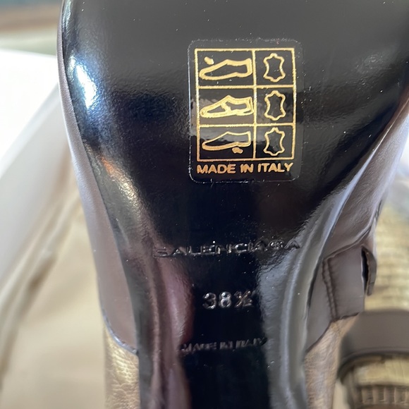 Balenciaga Olive Green Lizard Leather Ankle Boots/Booties (EU 38.5) - Picture 6 of 7